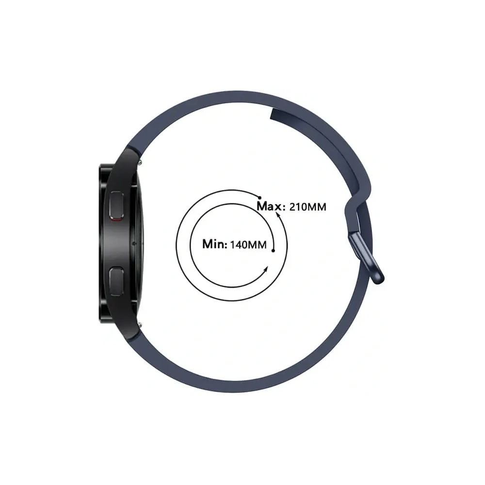 Hurtownia GSM - Bizon strapás óra szilikon Samsung Galaxy Watch 20 mm sötétkék - BIZ1824 - {ean13} - Hurt