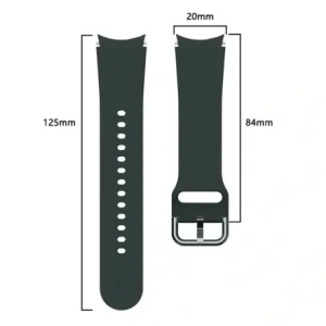 Hurtownia GSM - Pasek Bizon Strap Watch Silicone do Samsung Galaxy Watch 20 mm tmavě zelený - BIZ1825 - {ean13} - Hurt