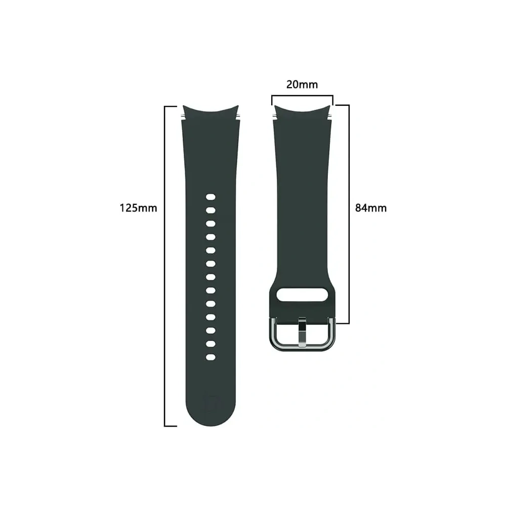 Hurtownia GSM - Bizon Strap Uhr Silikon Samsung Galaxy Watch 20 mm dunkelgrün - BIZ1825 - {ean13} - Hurt