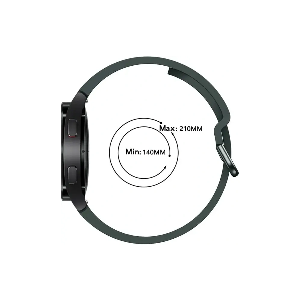Hurtownia GSM - Bizon Strap Uhr Silikon Samsung Galaxy Watch 20 mm dunkelgrün - BIZ1825 - {ean13} - Hurt