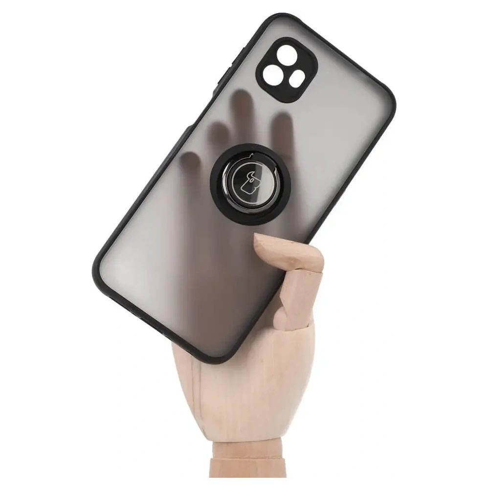 Wholesale Bizon Case Hybrid Ring Samsung Galaxy Xcover6 smoky with a black frame - BIZ1828 - {ean13} - Hurt