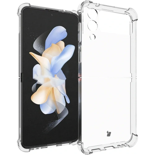 Elastyczne etui Bizon Case Salpa do Samsung Galaxy Z Flip4 przezroczyste