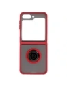 Hurtownia GSM - Bizon Case Hybrid Ring Samsung Galaxy Z Flip5 rauchig mit einem roten Rahmen - BIZ1833 - {ean13} - Hurt