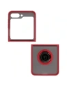 Hurtownia GSM - Bizon Case Hybrid Ring Samsung Galaxy Z Flip5 rauchig mit einem roten Rahmen - BIZ1833 - {ean13} - Hurt