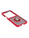 Hurtownia GSM - Bizon Case Hybrid Ring Samsung Galaxy Z Flip5 rauchig mit einem roten Rahmen - BIZ1833 - {ean13} - Hurt