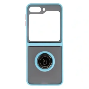 Hurtownia GSM - Bizon Case Hybrid Ring Samsung Galaxy Z Flip5 rauchig mit einem hellblauen Rahmen - BIZ1834 - {ean13} - Hurt