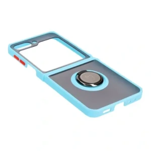 Hurtownia GSM - Bizon Case Hybrid Ring Samsung Galaxy Z Flip5 rauchig mit einem hellblauen Rahmen - BIZ1834 - {ean13} - Hurt