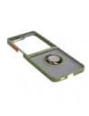 Hurtownia GSM - Bizon Case Hybrid Ring Samsung Galaxy Z Flip5 rauchig mit einem grünen Rahmen - BIZ1835 - {ean13} - Hurt