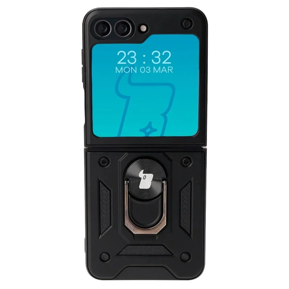 Hurtownia GSM - Bizon Case Shield Ring Samsung Galaxy Z Flip5 schwarz - BIZ1836 - {ean13} - Hurt