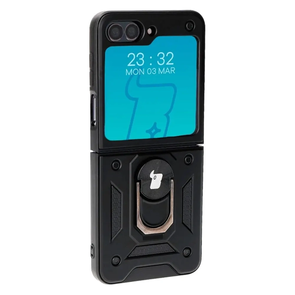 Hurtownia GSM - Bizon Case Shield Ring Samsung Galaxy Z Flip5 schwarz - BIZ1836 - {ean13} - Hurt