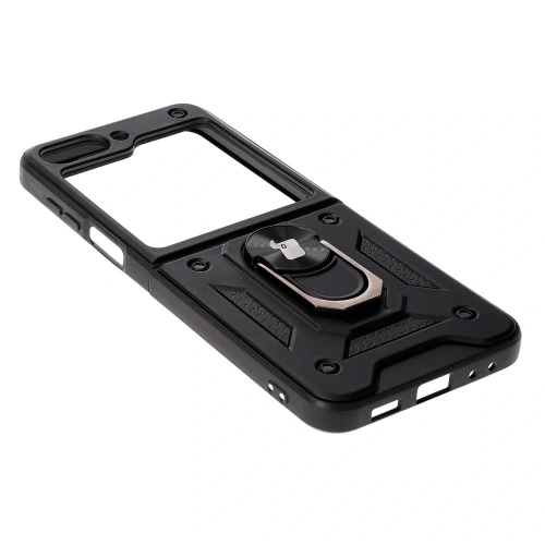 Etui Bizon Case Shield Ring do Samsung Galaxy Z Flip5 czarne