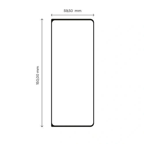 Szkło hartowane Bizon Glass Edge do Samsung Galaxy Z Fold4 czarne