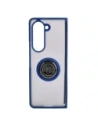 Hurtownia GSM - Etui z uchwytem na palec Bizon Case Hybrid Ring do Samsung Galaxy Z Fold5 przydymione z granatową ramką - BIZ1842 - {ean13} - Hurt