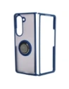 Hurtownia GSM - Etui z uchwytem na palec Bizon Case Hybrid Ring do Samsung Galaxy Z Fold5 przydymione z granatową ramką - BIZ1842 - {ean13} - Hurt