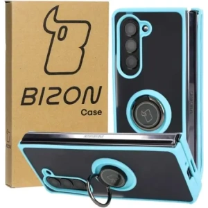 Hurtownia GSM - Bizon Case Hybrid Ring Samsung Galaxy Z Fold5 füstös színben, világoskék kerettel - BIZ1843 - {ean13} - Hurt