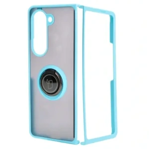 Hurtownia GSM - Bizon Case Hybrid Ring Samsung Galaxy Z Fold5 füstös színben, világoskék kerettel - BIZ1843 - {ean13} - Hurt