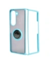 Wholesale Bizon Case Hybrid Ring Samsung Galaxy Z Fold5 smoky with a light blue frame - BIZ1843 - {ean13} - Hurt