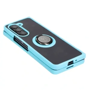 Wholesale Bizon Case Hybrid Ring Samsung Galaxy Z Fold5 smoky with a light blue frame - BIZ1843 - {ean13} - Hurt