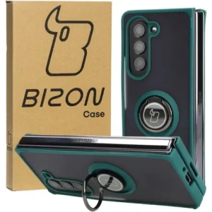 Hurtownia GSM - Bizon Case Hybrid Ring Samsung Galaxy Z Fold5 füstös sötétzöld kerettel - BIZ1844 - {ean13} - Hurt