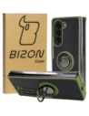 Hurtownia GSM - Etui s úchytem na prst Bizon Case Hybrid Ring pro Samsung Galaxy Z Fold5 kouřové s zeleným rámem - BIZ1845 - {ean13} - Hurt