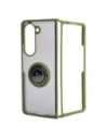 Wholesale Bizon Case Hybrid Ring Samsung Galaxy Z Fold5 smoky with a green frame - BIZ1845 - {ean13} - Hurt