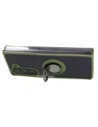 Wholesale Bizon Case Hybrid Ring Samsung Galaxy Z Fold5 smoky with a green frame - BIZ1845 - {ean13} - Hurt