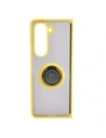 Wholesale Bizon Case Hybrid Ring Samsung Galaxy Z Fold5 smoky with a yellow frame - BIZ1846 - {ean13} - Hurt