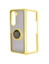 Wholesale Bizon Case Hybrid Ring Samsung Galaxy Z Fold5 smoky with a yellow frame - BIZ1846 - {ean13} - Hurt