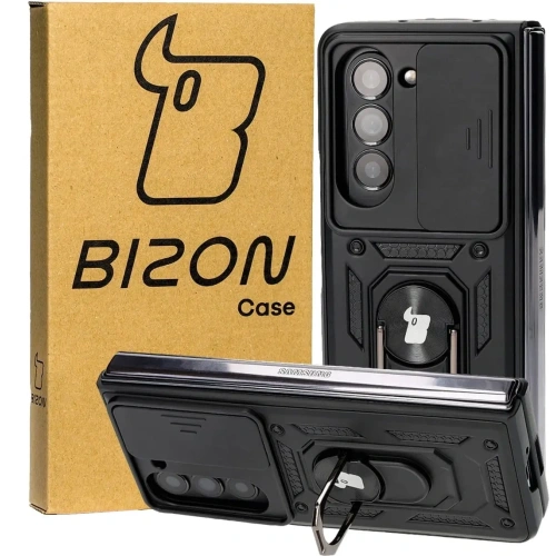 Etui Bizon Case CamShield Ring do Samsung Galaxy Z Fold5 czarne