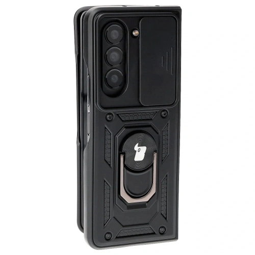 Etui Bizon Case CamShield Ring do Samsung Galaxy Z Fold5 czarne