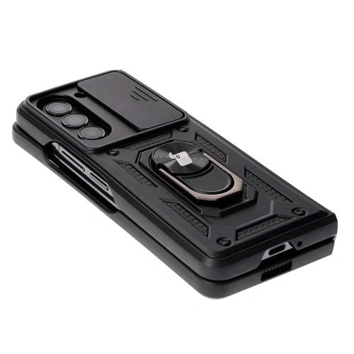 Etui Bizon Case CamShield Ring do Samsung Galaxy Z Fold5 czarne