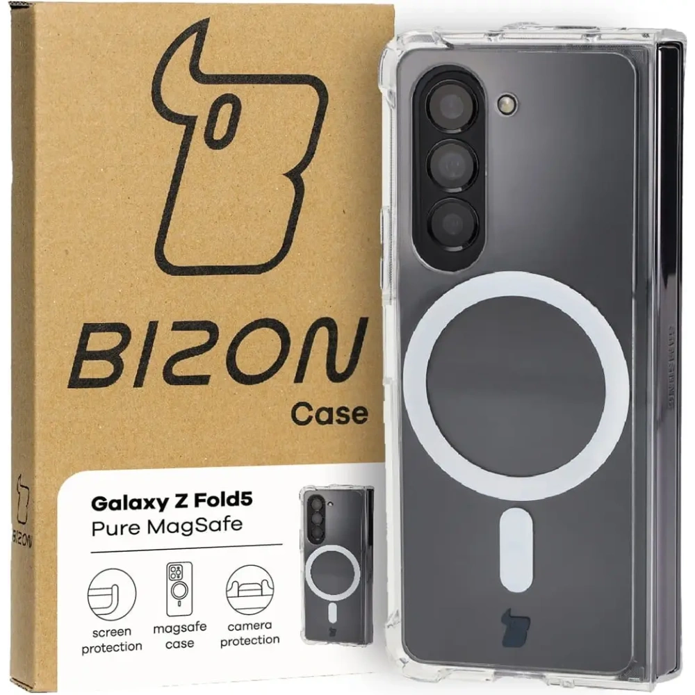 Hurtownia GSM - Etui Bizon Case Pure Magnetic do Samsung Galaxy Z Fold5 průhledné - BIZ1848 - {ean13} - Hurt