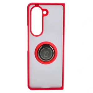 Wholesale Bizon Case Hybrid Ring Samsung Galaxy Z Fold5 smoky with a red frame - BIZ1850 - {ean13} - Hurt