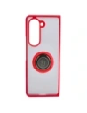 Wholesale Bizon Case Hybrid Ring Samsung Galaxy Z Fold5 smoky with a red frame - BIZ1850 - {ean13} - Hurt