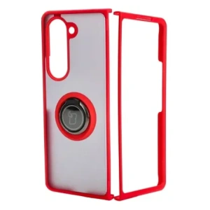 Wholesale Bizon Case Hybrid Ring Samsung Galaxy Z Fold5 smoky with a red frame - BIZ1850 - {ean13} - Hurt