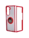 Wholesale Bizon Case Hybrid Ring Samsung Galaxy Z Fold5 smoky with a red frame - BIZ1850 - {ean13} - Hurt