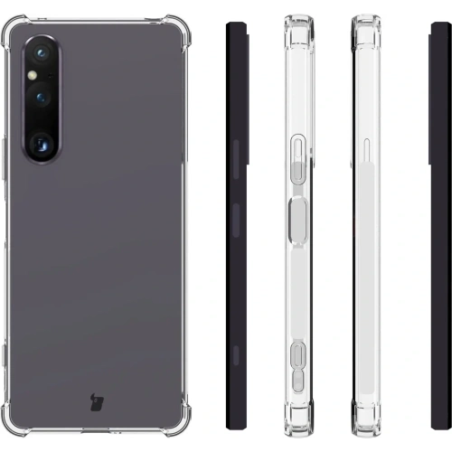 Elastyczne etui Bizon Case Salpa do Sony Xperia 1 V przezroczyste