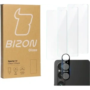 Wholesale BIZON Clear 3x screen glass + camera glass Xperia 1 V - BIZ1853 - {ean13} - Hurt