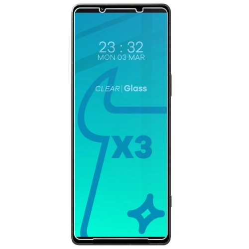3x Szkło na ekran + szkło na aparat BIZON Clear do Xperia 1 V