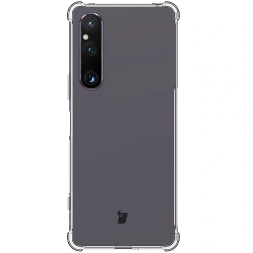 Etui + 2x szkło na ekran + obiektyw Bizon Case Clear Pack do Sony Xperia 1 V przezroczyste