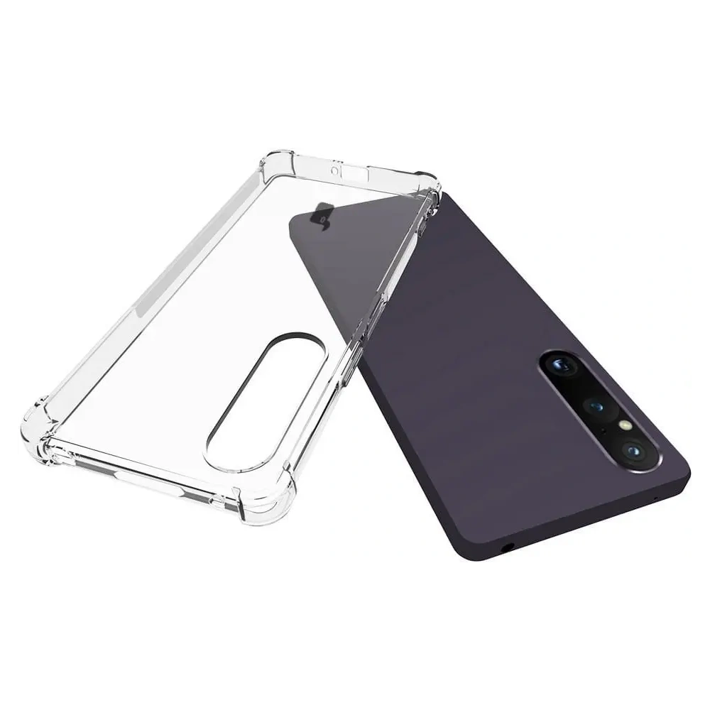 Hurtownia GSM - Bizon Case Clear Pack tok + 2x képernyőüveg + lencseüveg Sony Xperia 1 V tiszta - BIZ1855 - {ean13} - Hurt