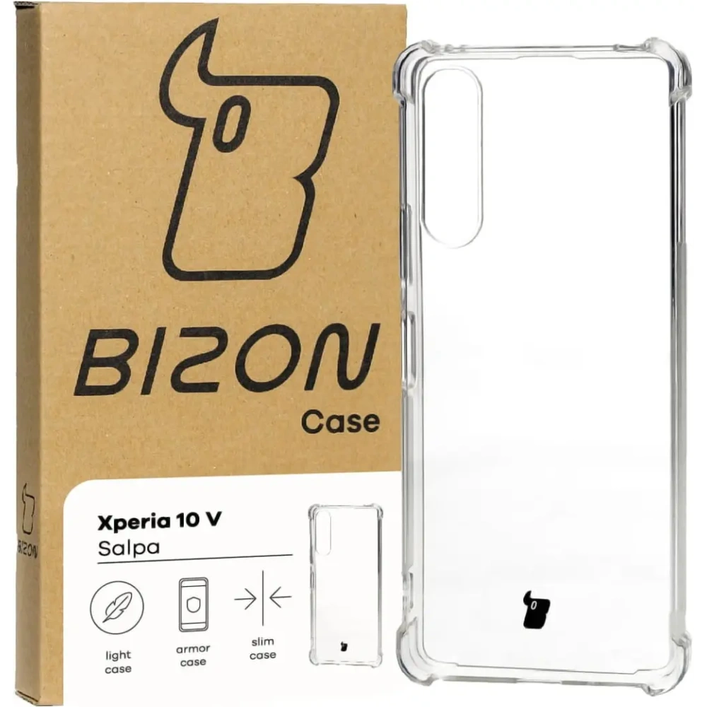 Hurtownia GSM - Elastické pouzdro Bizon Case Salpa pro Sony Xperia 10 V průhledné - BIZ1858 - {ean13} - Hurt