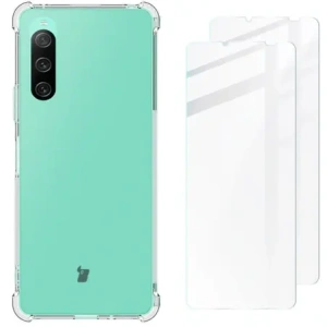 Wholesale Bizon Case Clear Pack case + 2x screen glass Sony Xperia 10 V clear - BIZ1860 - {ean13} - Hurt