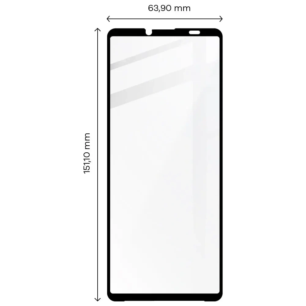 Hurtownia GSM - Bizon Glass Edge 2 Xperia 10 V negru - BIZ1861 - {ean13} - Hurt