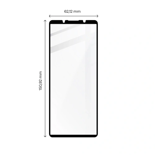Szkło hartowane Bizon Glass Edge 2 do Sony Xperia 5 IV czarne