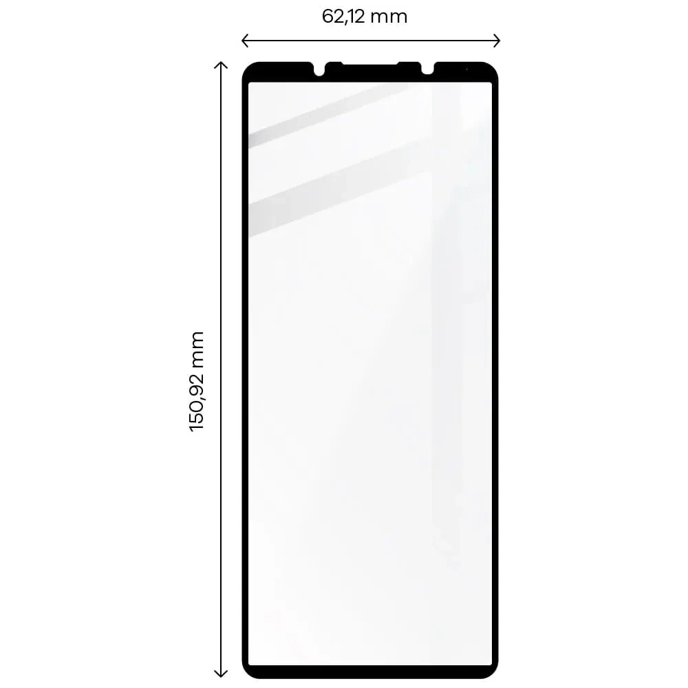 Hurtownia GSM - Szkło hartowane Bizon Glass Edge 2 do Sony Xperia 5 IV czarne - BIZ1862 - {ean13} - Hurt