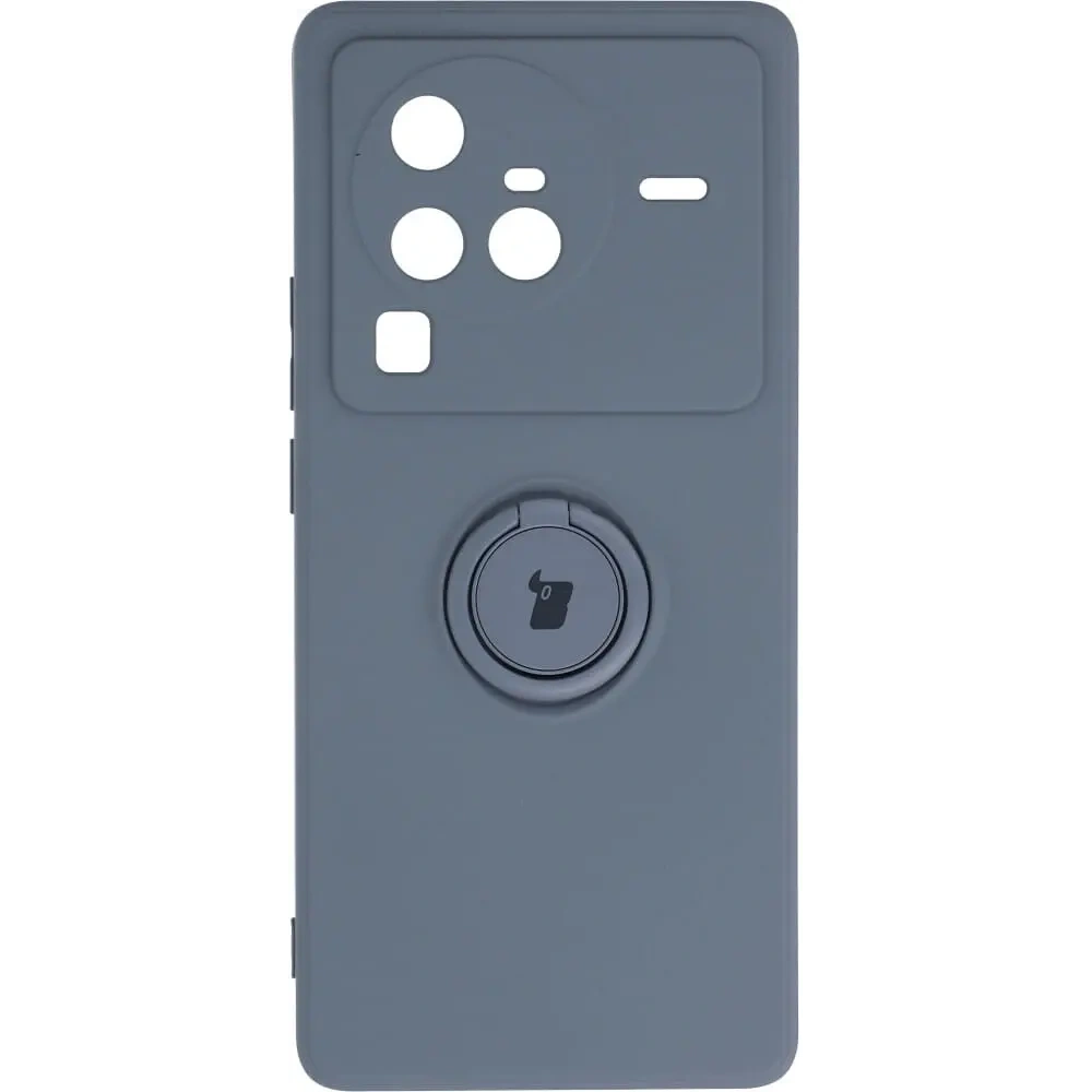 Hurtownia GSM - Etui Bizon Case Silicone Ring Sq pro VIVO X80 Pro šedé - BIZ1870 - {ean13} - Hurt
