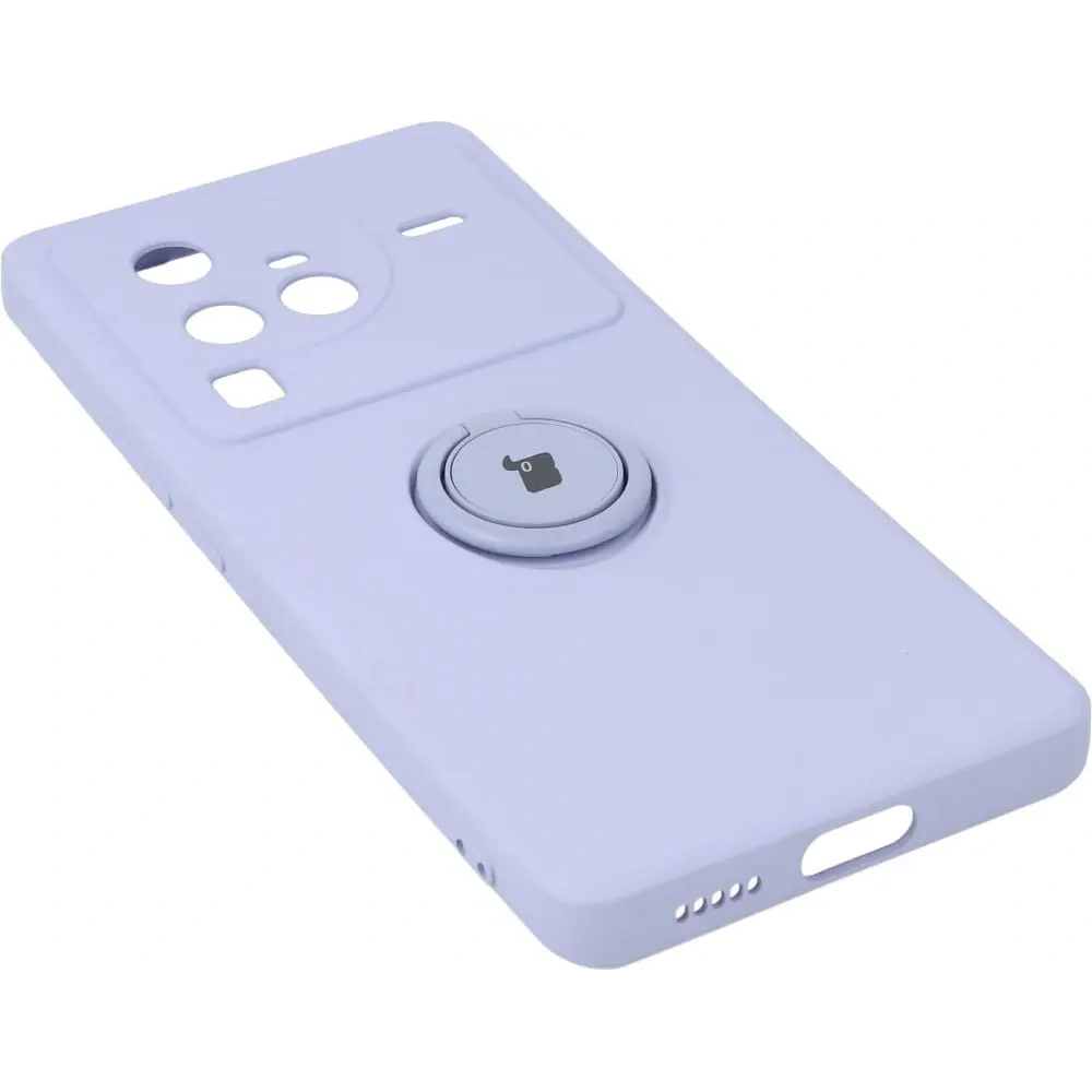 Hurtownia GSM - Etui Bizon Case Silicone Ring Sq pro VIVO X80 Pro jasnofialové - BIZ1874 - {ean13} - Hurt