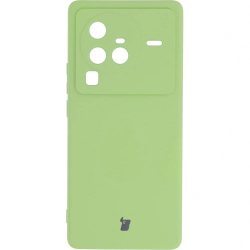 Etui Bizon Case Silicone Sq do Vivo X80 Pro jasnozielone