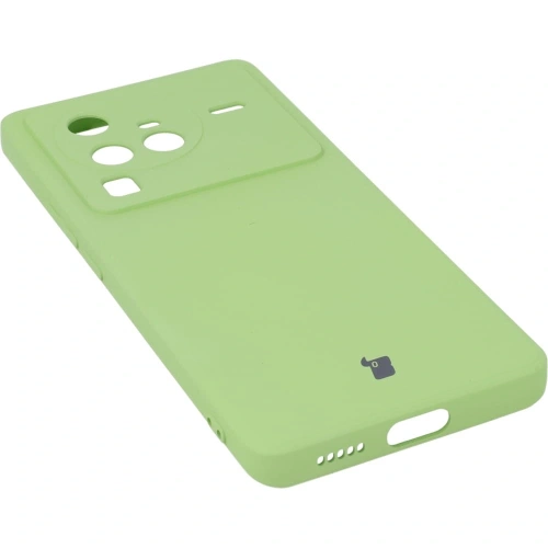 Etui Bizon Case Silicone Sq do Vivo X80 Pro jasnozielone